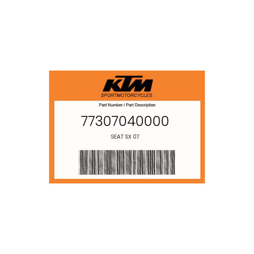 Ktm genuine seat - ktm,