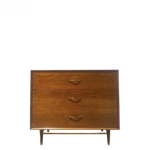 Mid century walnut brass - century, &
