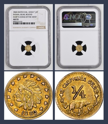 Rare 1860 california gold - california,