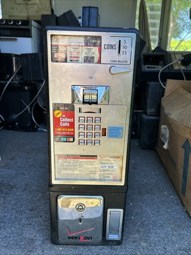 Vintage black phone - phone, booth