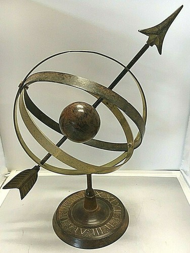Armillary sphere vintage brass - sphere,