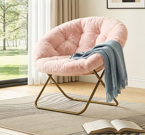 Pink padded oversized - oversized, saucer
