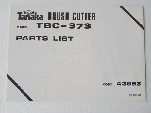 Tanaka brush cutter model - tanaka,