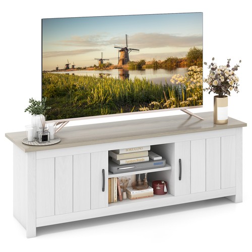 Farmhouse stand for tvs up - tvs,