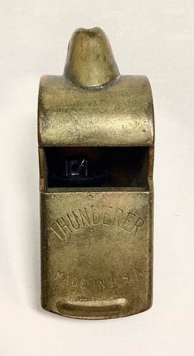 Antique brass thunderer - brass,
