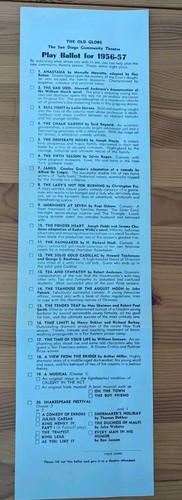 Vintage 1956 flyer survey for - 1956,