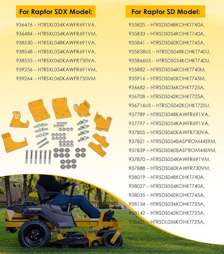 Hydro bracket kit fits - hydro, hustler