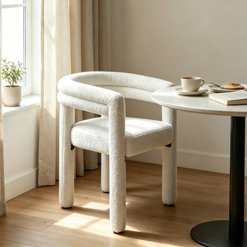 1pc boucle fabric curved - 1pc,