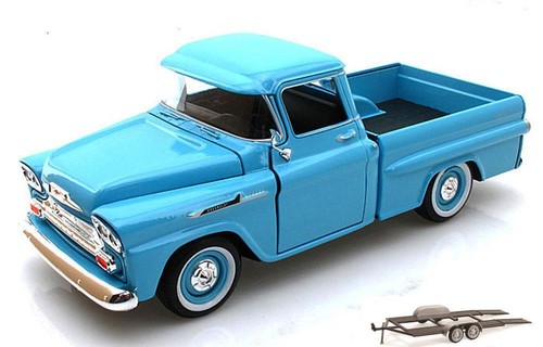 Diecast car trailer 1958 - car,