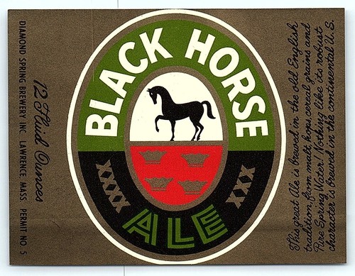 Vintage black horse - oz,