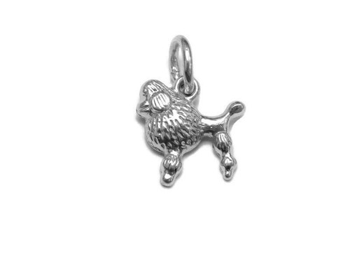 French poodle dog charm - french,