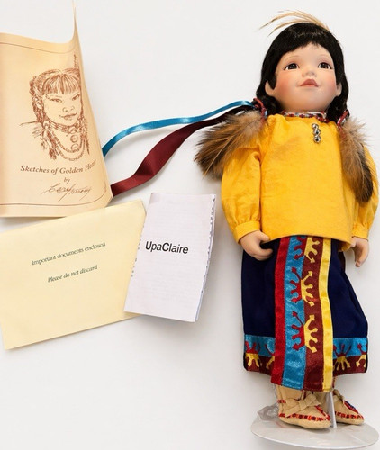 Native american doll with - native,