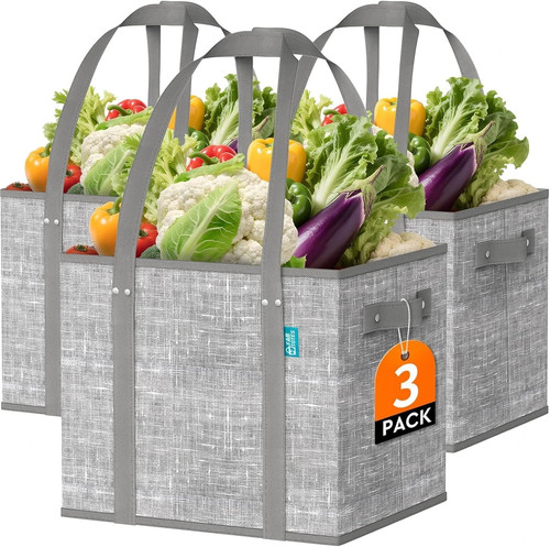 Collapsible reusable grocery - collapsible,