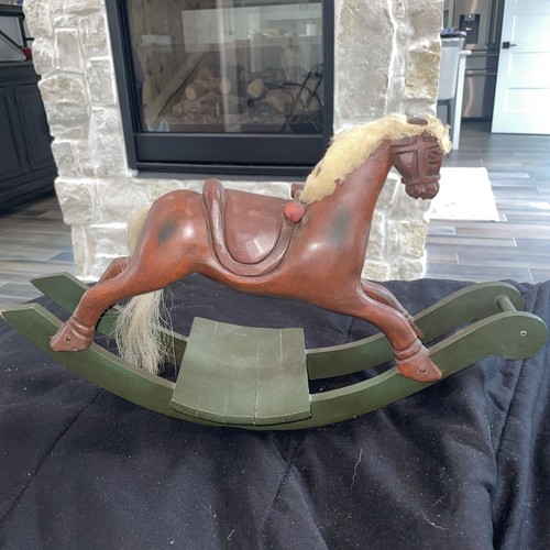 Vintage hand carved wood - hand,