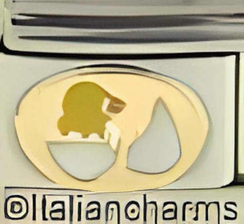 Chick egg italian charm - chick,
