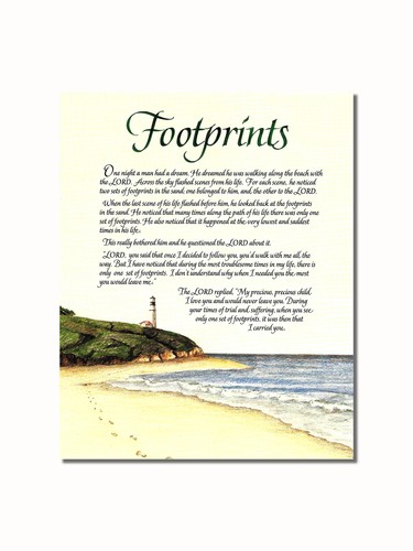 Footprints the sand - footprints,
