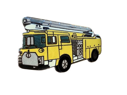 Fire truck yellow ladder - truck,