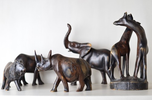 Set hand carved - set, african