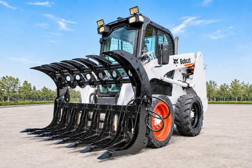 Root rake grapple with - root,