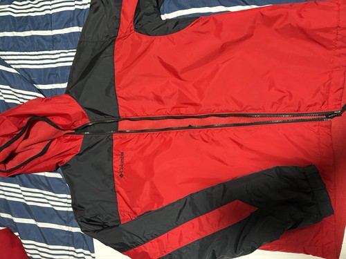 Columbia red and black - and, fleece
