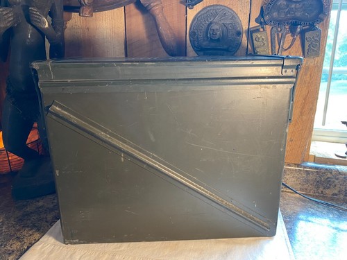 Vintage large military steel - large,