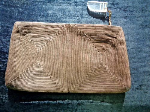 Vintage 1940 clutch handbag - 1940's,