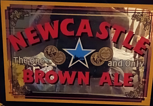 Newcastle breweriana mirror - breweriana,