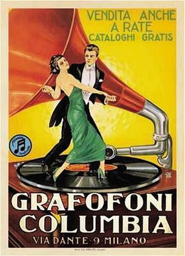Grafofoni columbia poster - grafofoni, |