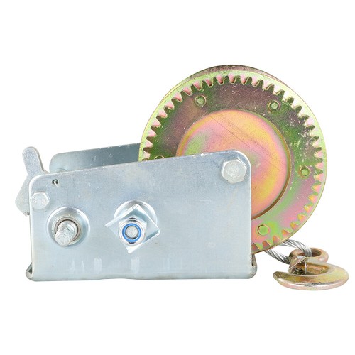 3500lbs dual gear hand winch - gear,
