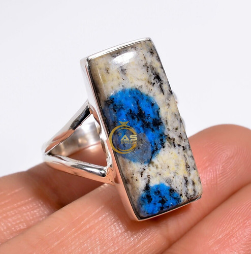 Natural jasper ring 925 - natural,