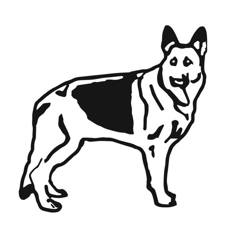 Beautiful lovely dog decal - beautiful,