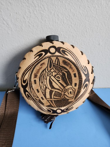 Vintage hand tooled leather - hand,