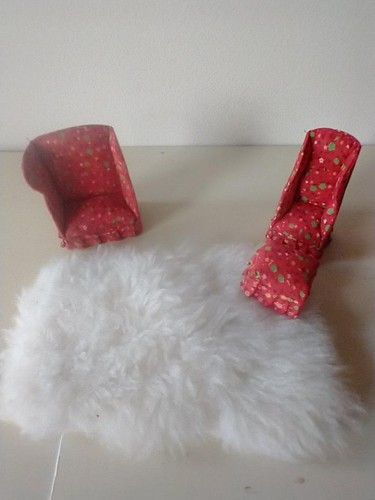 Vintage dollhouse red - vintage,