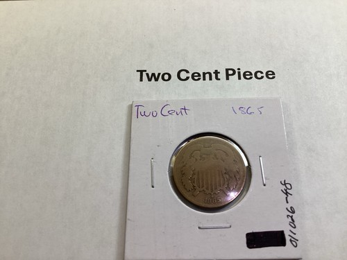1865 two cent piece - cent,