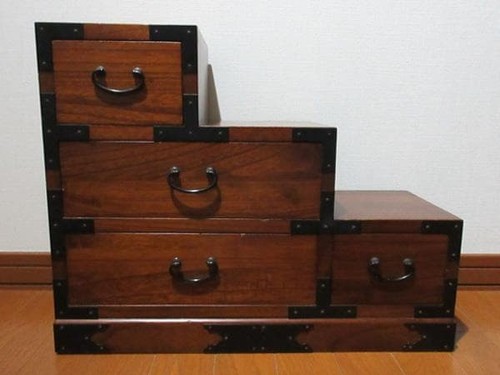 Japanese step tansu mini - japanese,