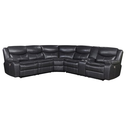 Dark grey gray faux leather - faux,