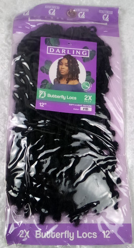 Darling butterfly locs 12 - darling, #1b