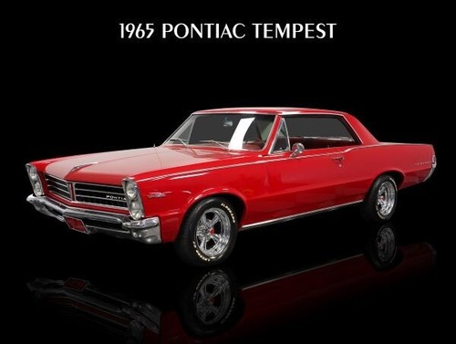 1965 pontiac tempest red - pontiac, in