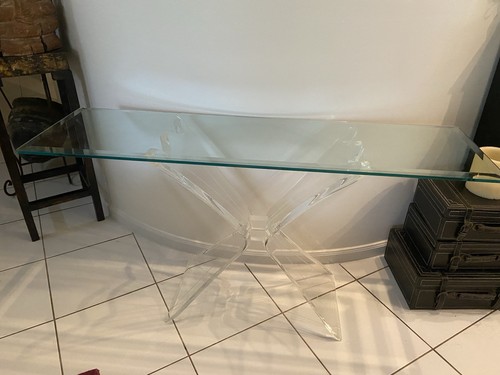 Mid century lucite base - century,