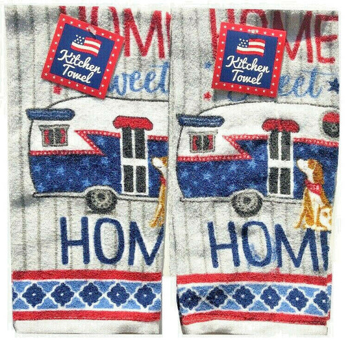 Camper summer dish towels - summer,