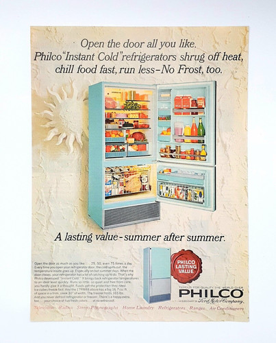 Philco refrigerator freezer - , ad