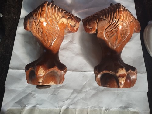 Vtg pair fancy ornate - pair,
