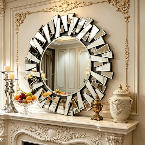 Round wall mirror with - 40",