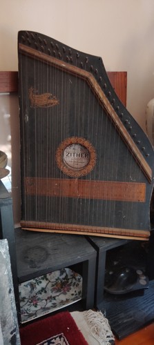 Antique zither 1800 1900 s - antique,