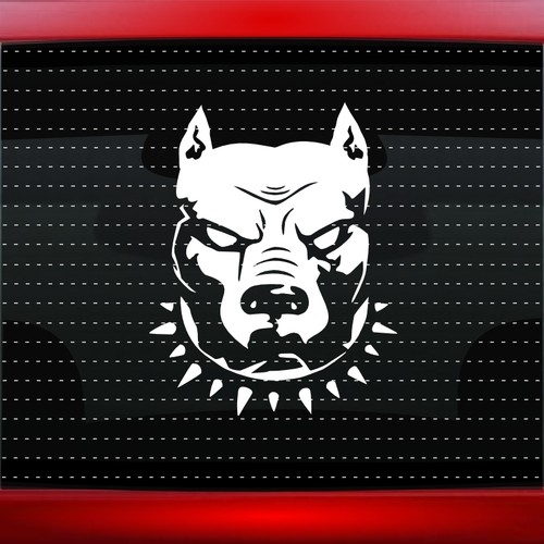 Pitbull dog car decal - pitbull, #1