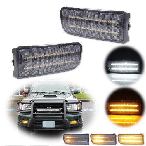 Clear sequential amber led drl - amber,