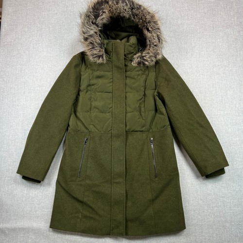 Lands end wool blend faux - wool,