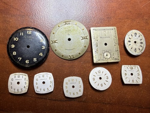 Vintage watch dial lot - vintage, of