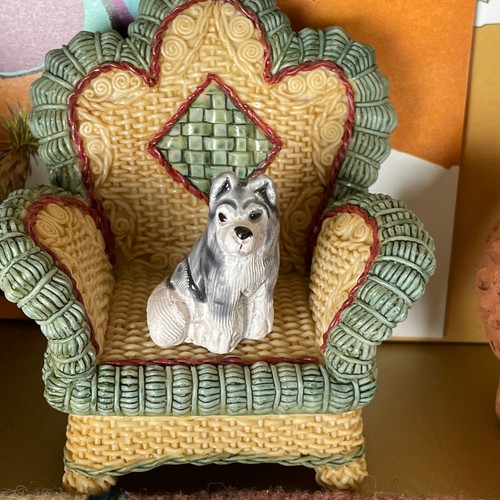 Miniature husky puppy - miniature, ceramic