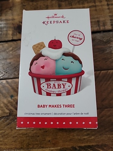 Hallmark baby makes three - "baby,